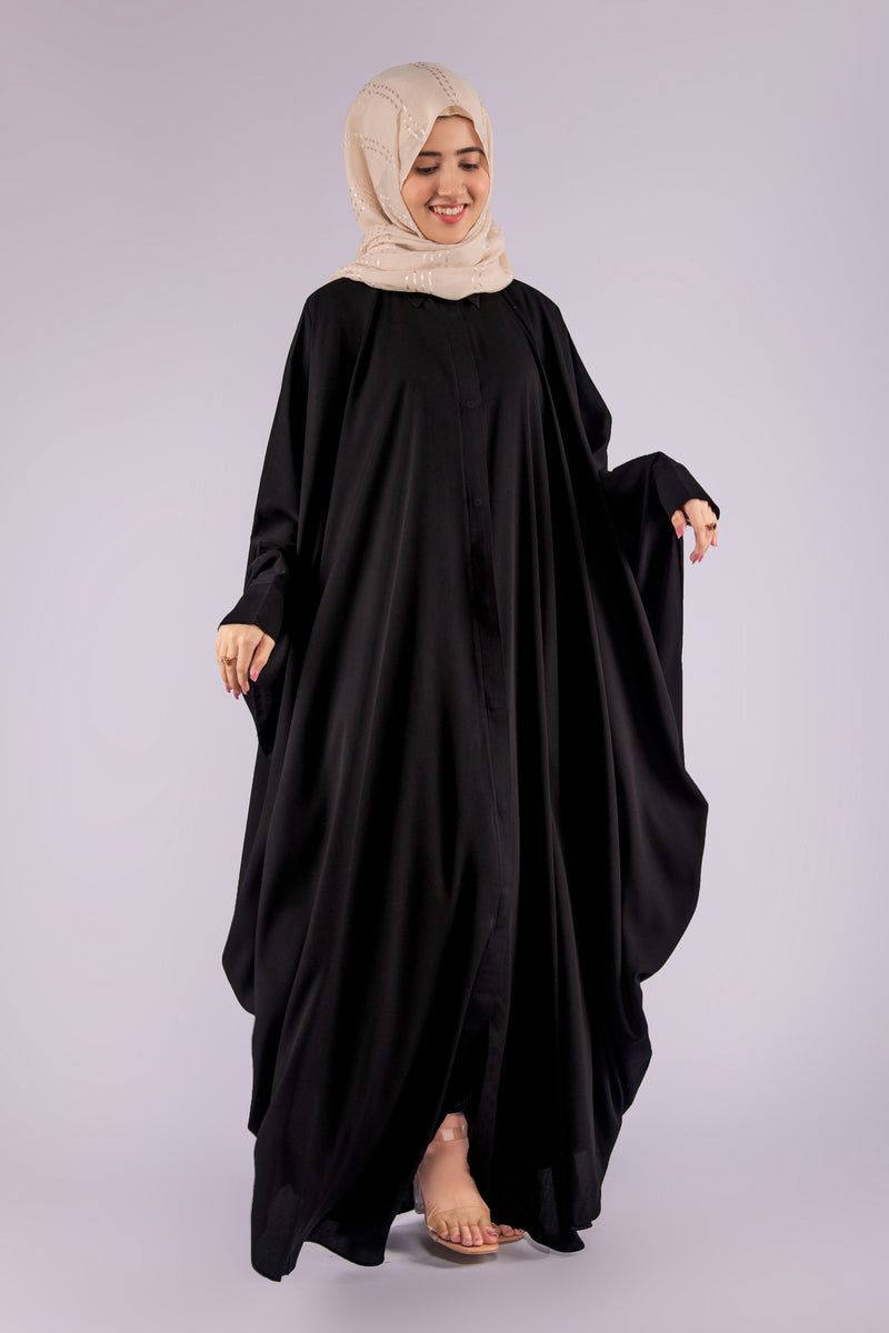 Butterfly Poncho Abaya (Black) Jilbaab