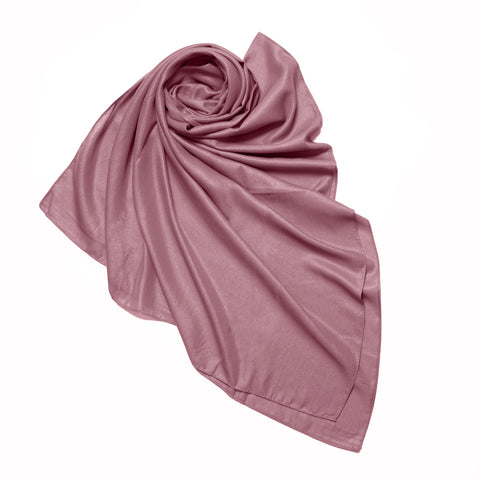 Shiny Silk Scarf - Light Pink Jilbaab