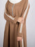 Modern Striped Abaya (Sandy Brown) Jilbaab