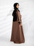 Alara Motif Abaya (Dusty Rose Brown) Jilbaab