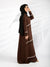 Nadia Lines Abaya (Chocolate Brown) Jilbaab