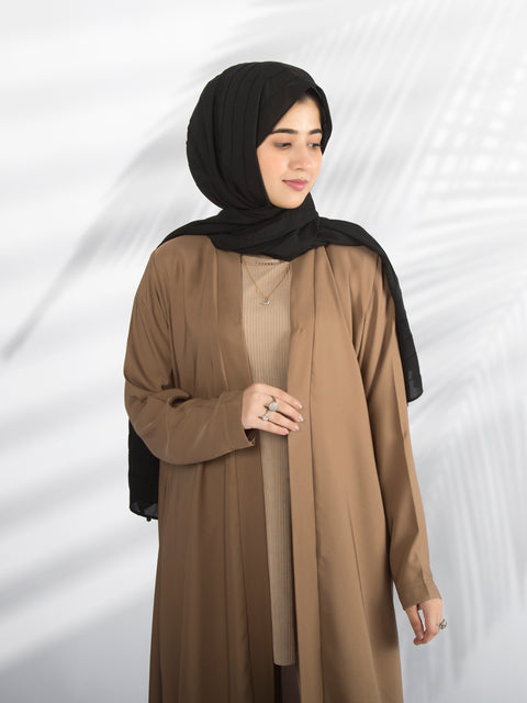 Abaya Kimono (Outer) - Sandy Brown Jilbaab