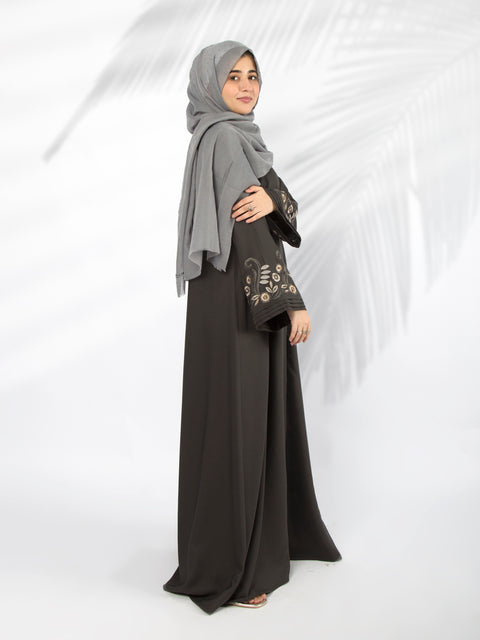 3D Embroidered Abaya Jilbaab