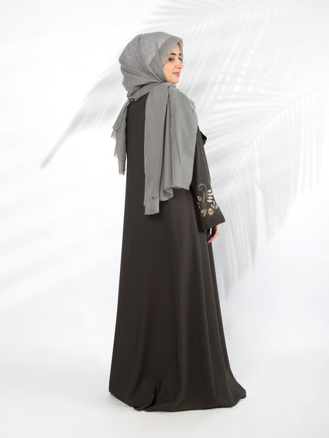 3D Embroidered Abaya Jilbaab