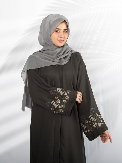 3D Embroidered Abaya Jilbaab