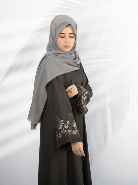 3D Embroidered Abaya Jilbaab