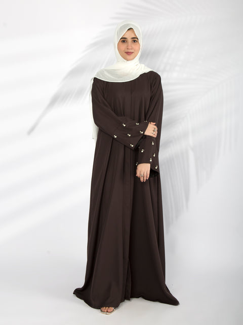 Pearl Sequin Abaya (Charcoal) Jilbaab
