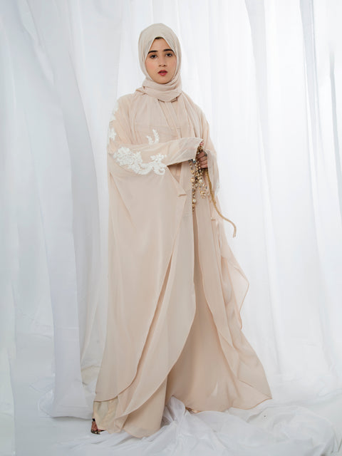 Farasha Poncho (Beige) Jilbaab