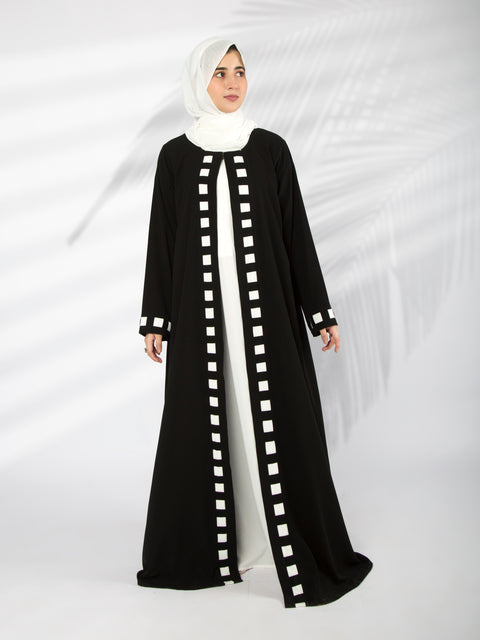 Square Blocks Inner/Outer Abaya Jilbaab