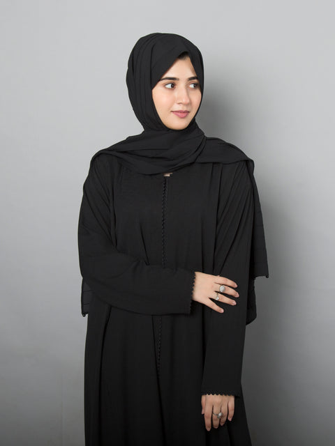 Mesmerizing Noir Abaya Jilbaab
