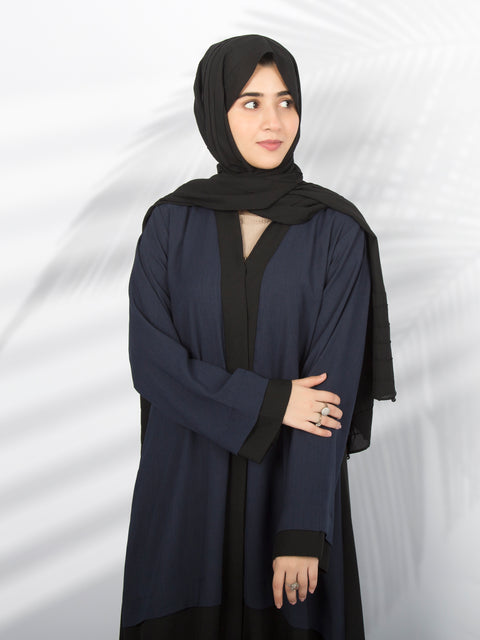 Half & Half Color Blocked Abaya Jilbaab