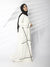 Nadia Slanted Lines Abaya (White) Jilbaab