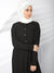 Elastic Belted Pearl Abaya (Black) Jilbaab