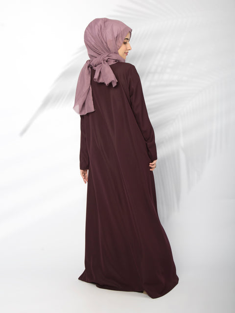 Everyday Minimalist Abaya (Plum) Jilbaab