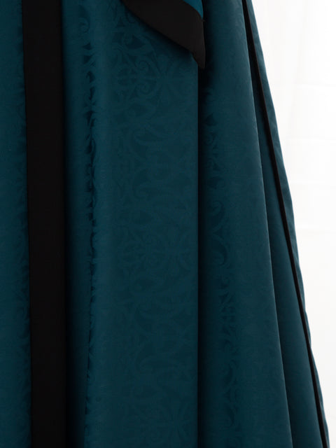 Twilight Embossed Set (Teal Blue) Jilbaab