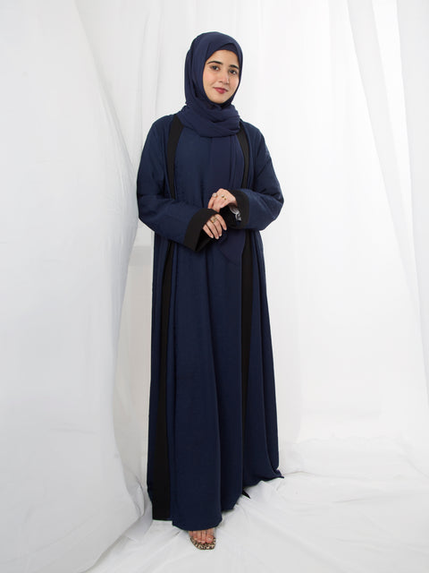 Twilight Embossed Set (Navy Blue) Jilbaab