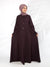 Denim Button Coat (Mulberry) Jilbaab