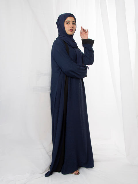 Twilight Embossed Set (Navy Blue) Jilbaab