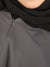 Two Toned Halter Neck Abaya (Grey Black) Jilbaab