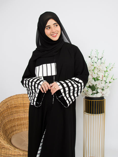 Striped Elegance Set Jilbaab