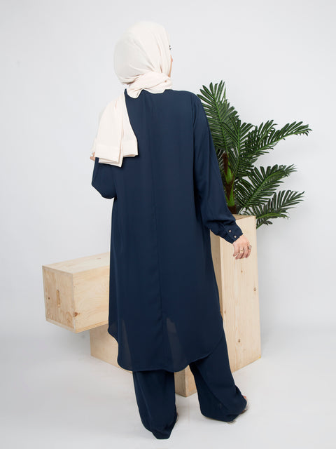 Modest Co-ord Set (Navy Blue) Jilbaab