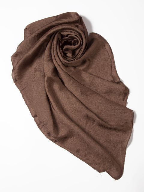 Crinkle Silk - Shimmery (Brown) Jilbaab