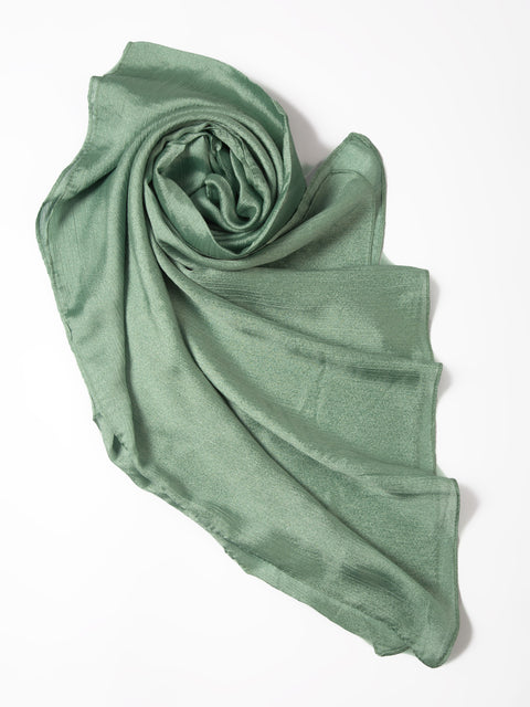 Crinkle Silk - Shimmery (Sea Green) Jilbaab