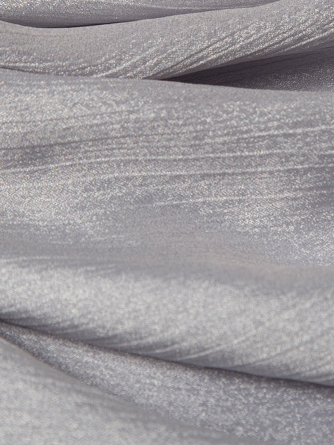 Crinkle Silk - Shimmery (Silver) Jilbaab