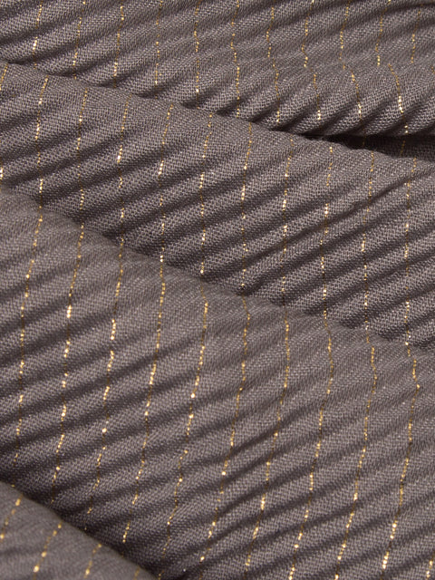 Crinke Gold Foil (Grey) Jilbaab