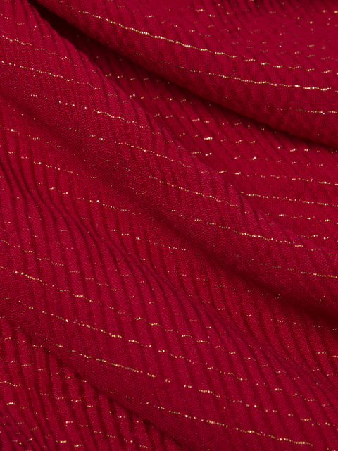 Crinke Gold Foil (Red) Jilbaab