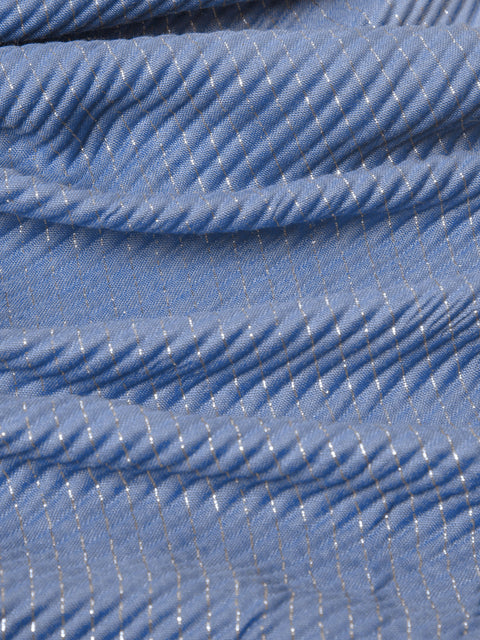 Crinkle Gold Foil (Light Blue) Jilbaab