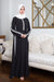 Modern Striped Abaya (Black) Jilbaab