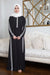 Modern Striped Abaya (Black) Jilbaab