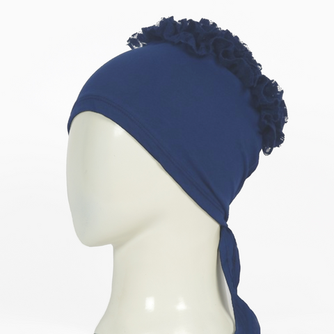 Dull Blue Volumizer Jilbaab