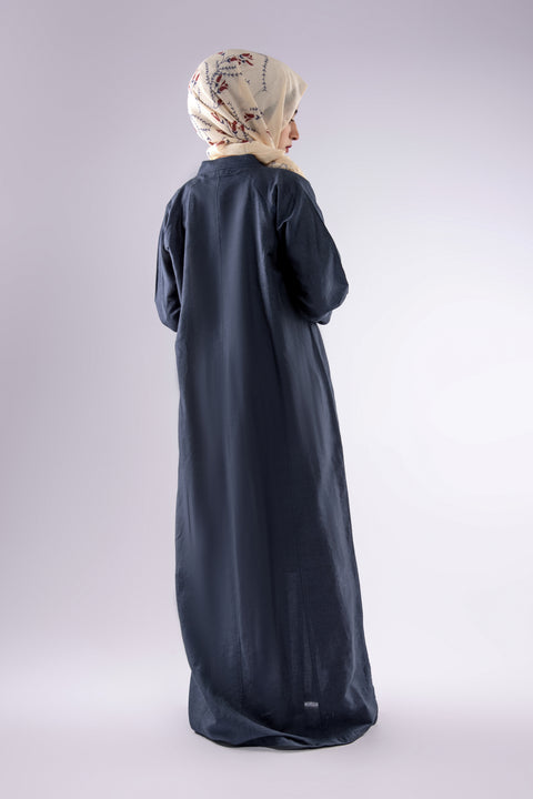 Luxurious Buttoned Coat Jilbaab
