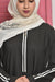 Modern Striped Abaya (Charcoal) Jilbaab