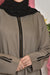Modern Striped Abaya (Warm Stone) Jilbaab