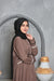 Nadia Lines Abaya (Dusty Rose Brown) Jilbaab