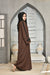 Alara Motif Abaya (Chocolate Brown) Jilbaab