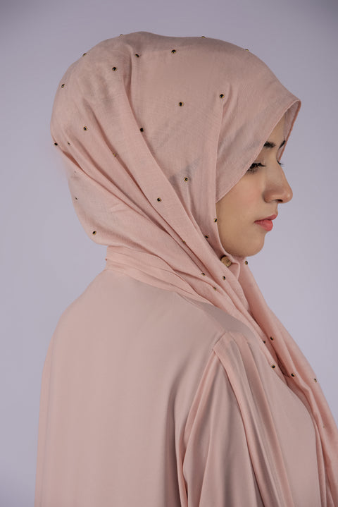 Classic Pleated Abaya (Light Pink) Jilbaab