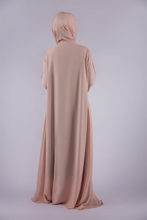 Classic Pleated Abaya (Light Pink) Jilbaab