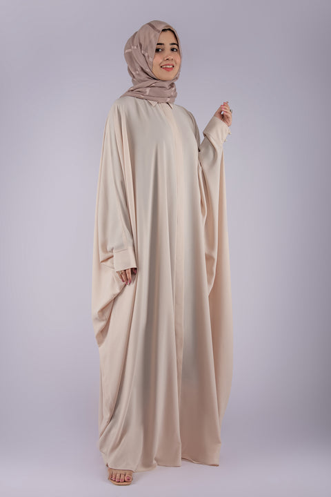 Butterfly Poncho Abaya (Beige) Jilbaab