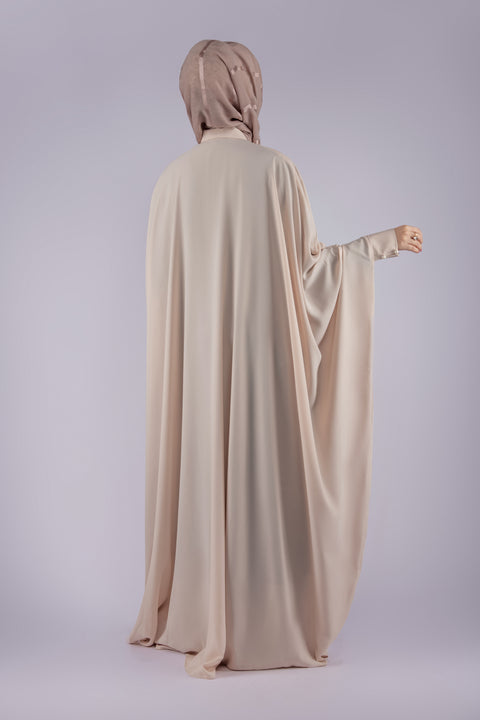 Butterfly Poncho Abaya (Beige) Jilbaab