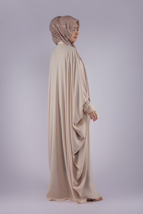 Butterfly Poncho Abaya (Beige) Jilbaab