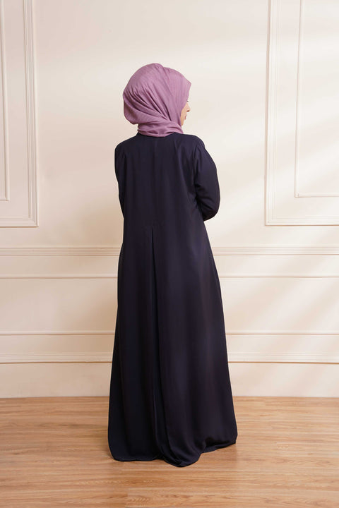 Flare Sleeved Abaya (Navy Blue) Jilbaab