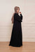Turkish Styled Coat with Body (Black) Jilbaab