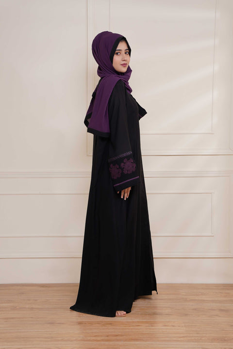 Black & Purple Jilbaab