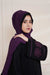 Black & Purple Jilbaab