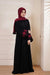 Black & Red Jilbaab