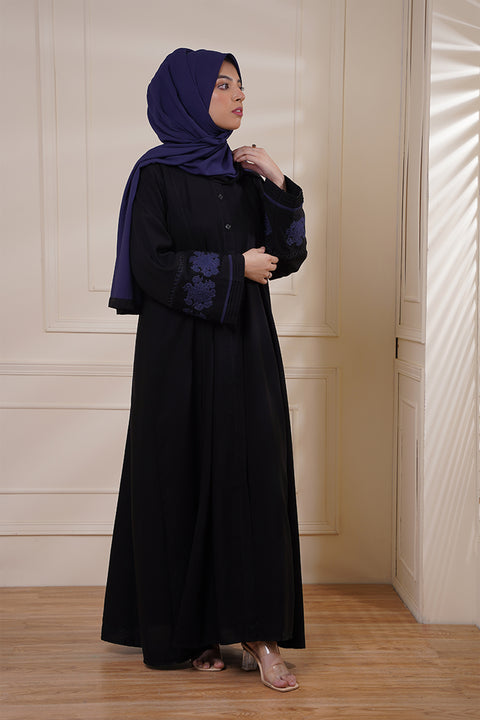 Black & Blue Jilbaab